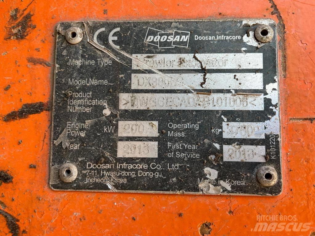 Doosan DX 380 LC 履带挖掘机
