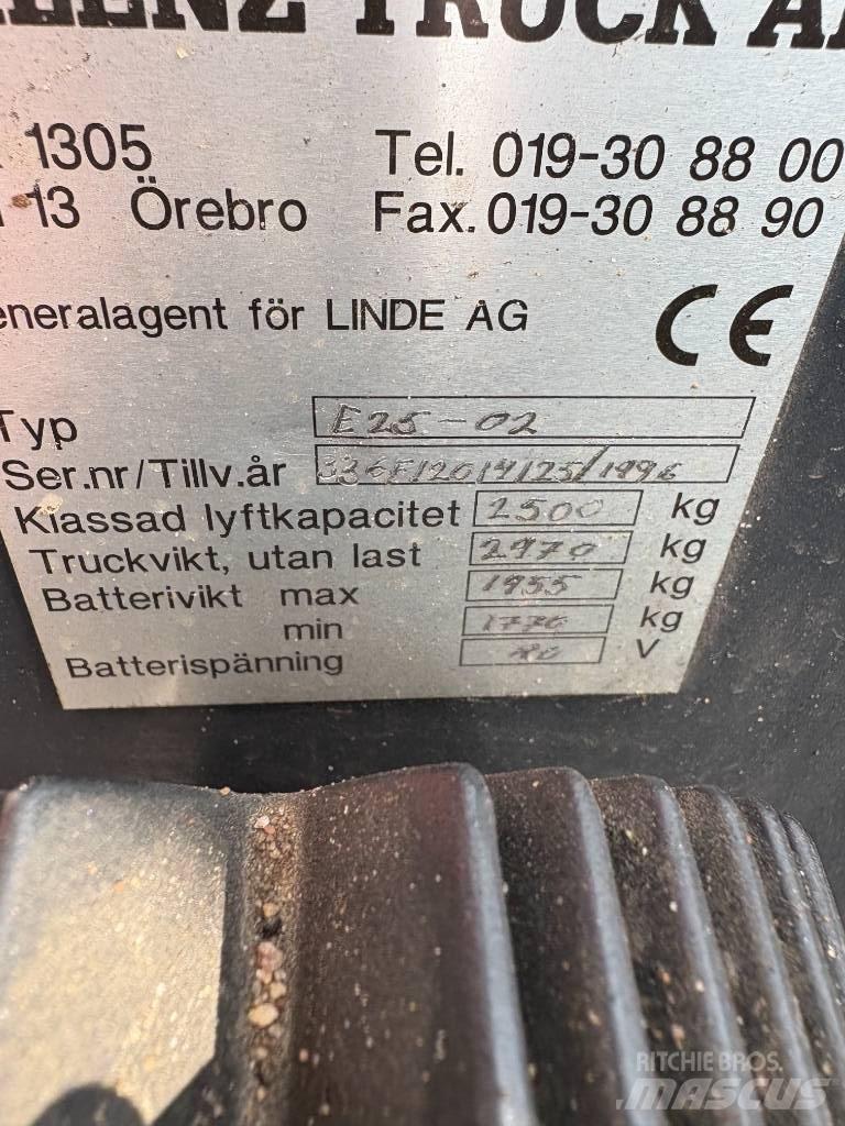 Linde E 25 电动叉车