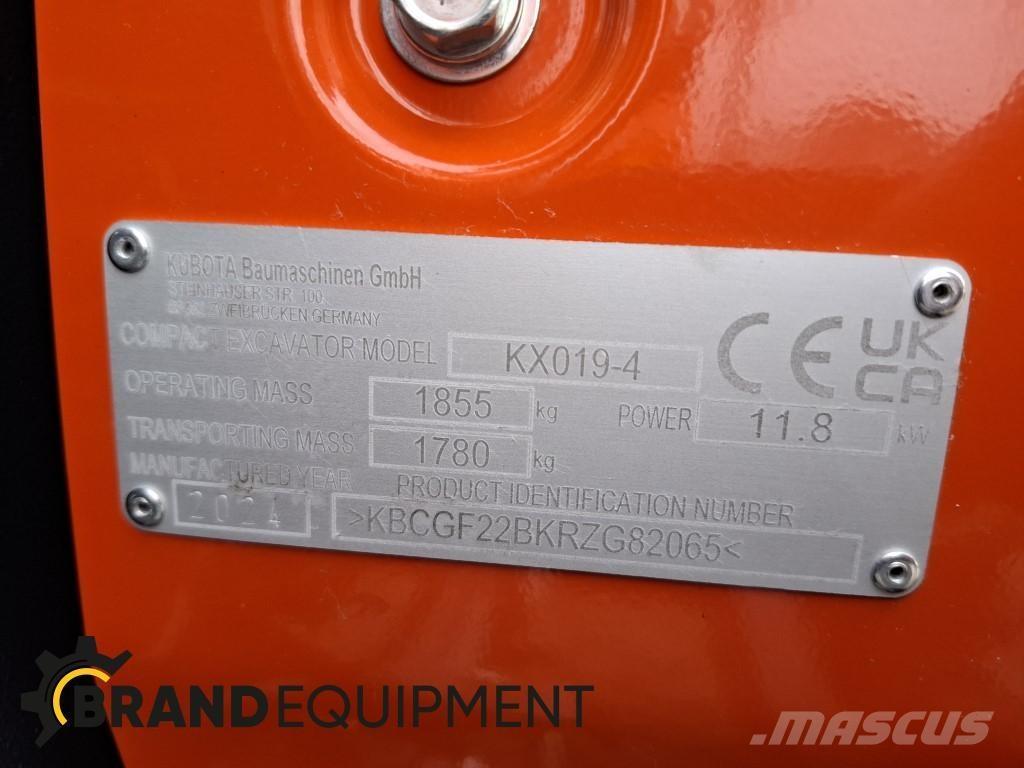 Kubota KX019-4 小型挖掘机