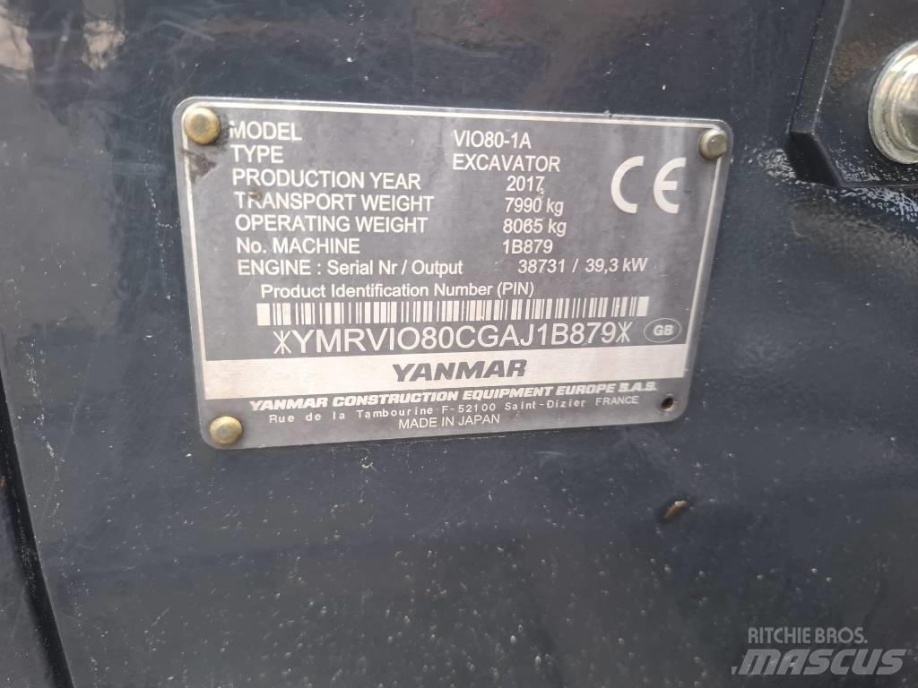 Yanmar Vio 80-1A 中型挖掘机