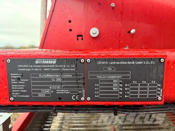 Grimme SE 260 - UB 马铃薯收获机