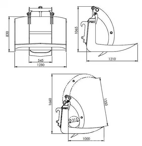  LTG Tømmerklo 1350 林业机械-其他