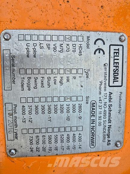 Tellefsdal K 70 推雪机