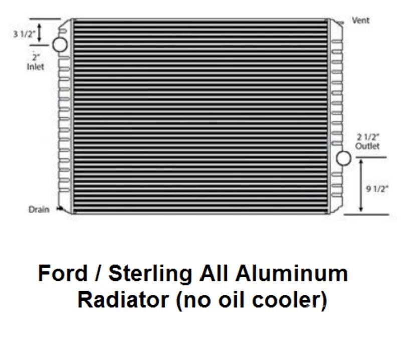 Ford L9500 散热器