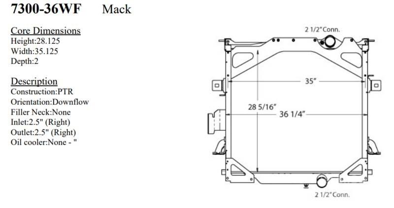 Mack CTP 散热器