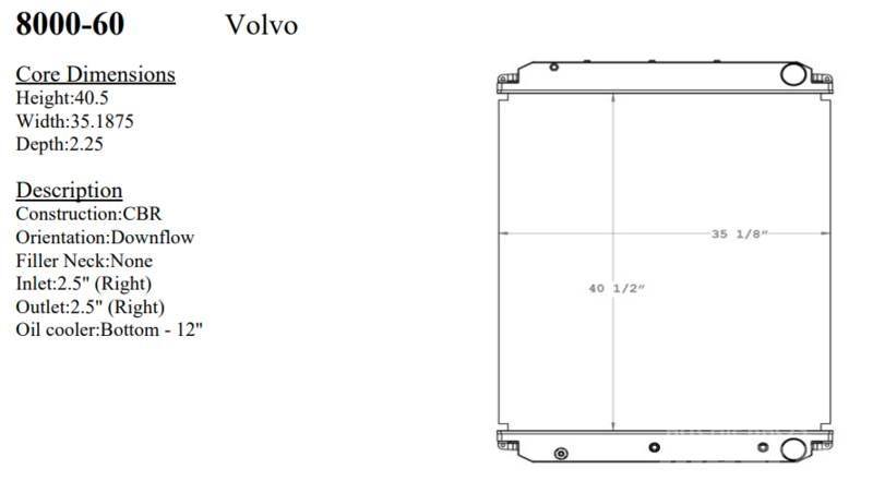 Volvo VT 散热器