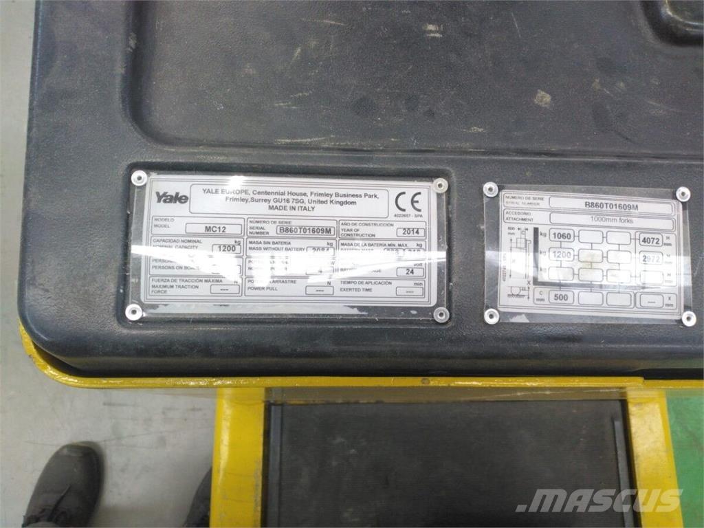 Yale MC12 手托盘堆垛机