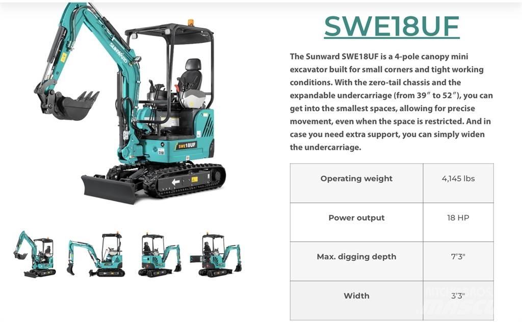 Sunward SWE18 履带挖掘机