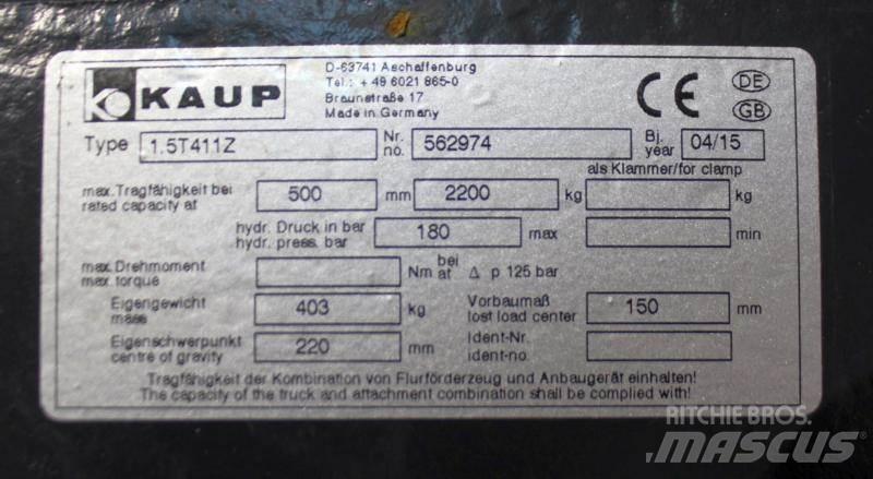 Kaup 1,5T411Z 其他附件和组件