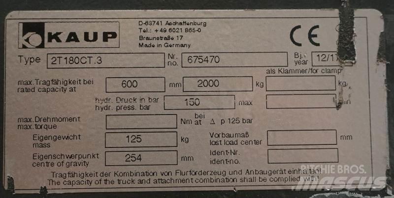 Kaup 2T180CT.3 货叉