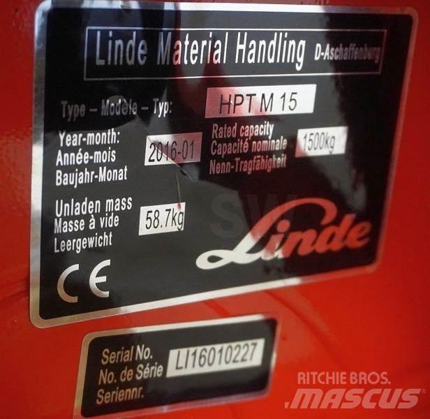 Linde HPT M 15 手动码垛机
