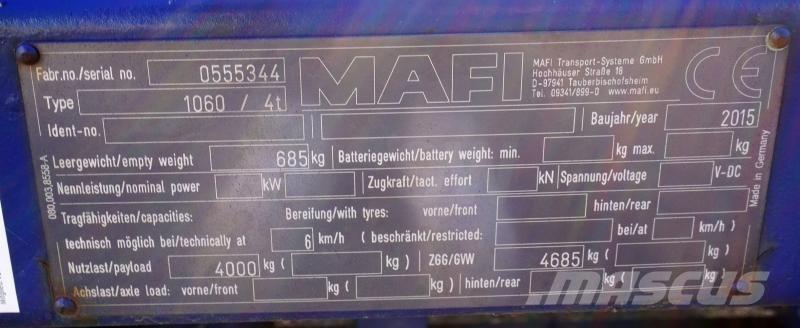 Mafi 1060 / 4t 自卸半挂车