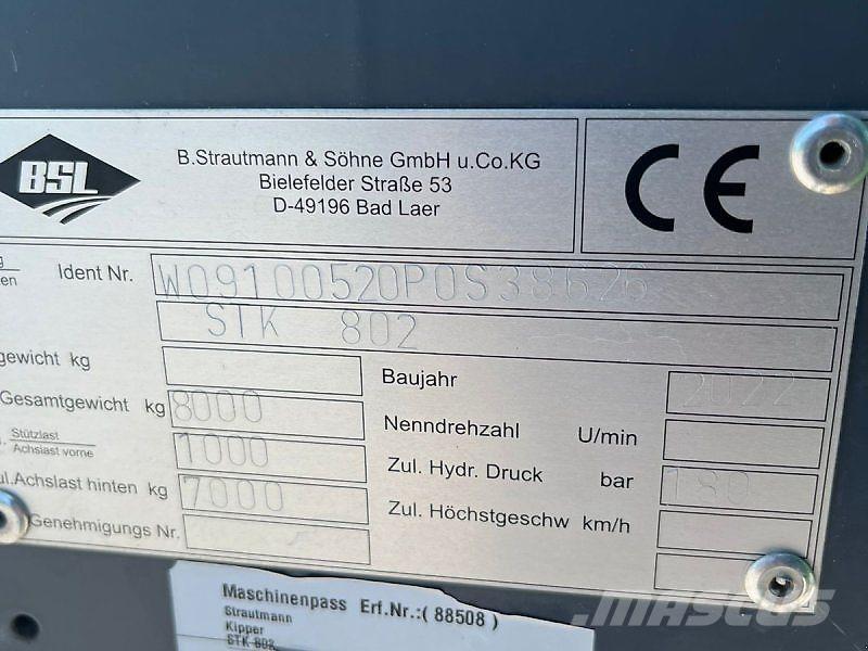 Strautmann STK 802 自卸式货车