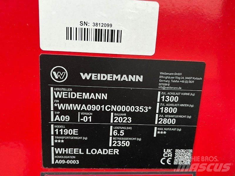 Weidemann 1190E 滑移装载机
