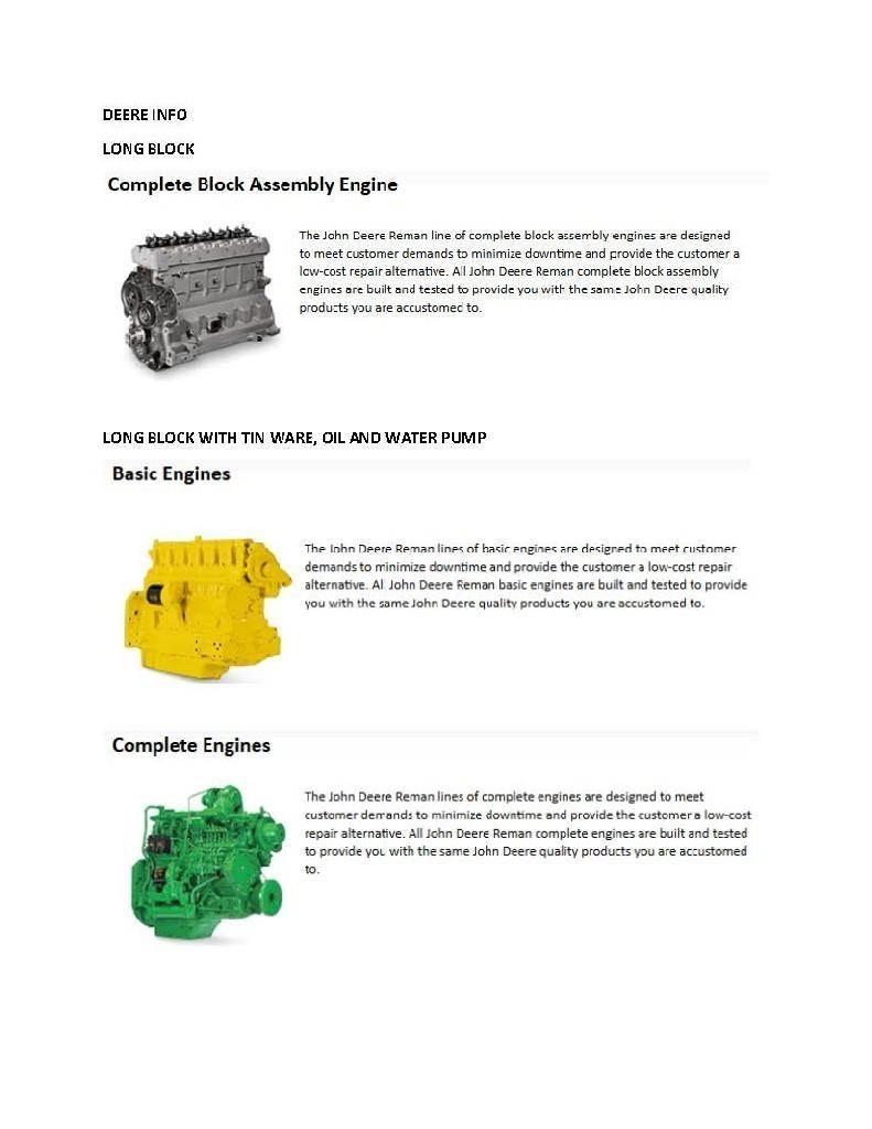 John Deere 4024T 发动机