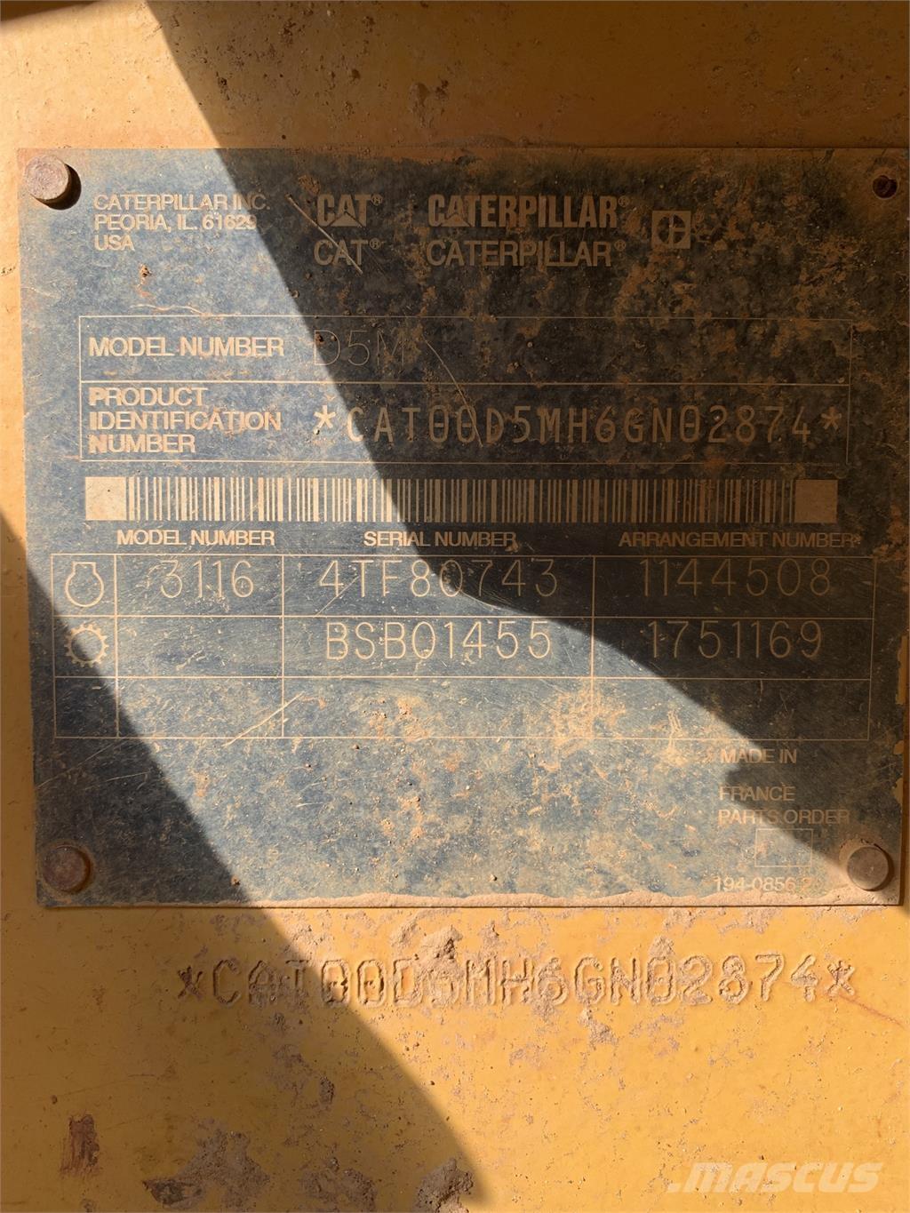 CAT D5M 建筑机械-其他