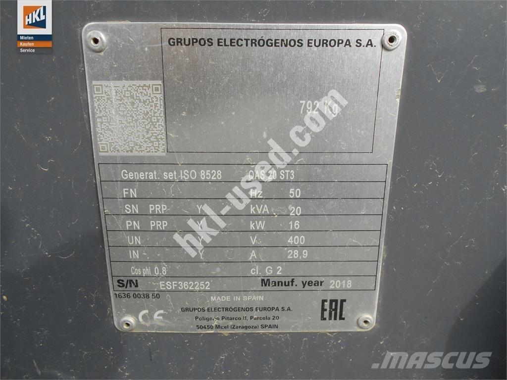 Atlas Copco QAS 20 其它发电机