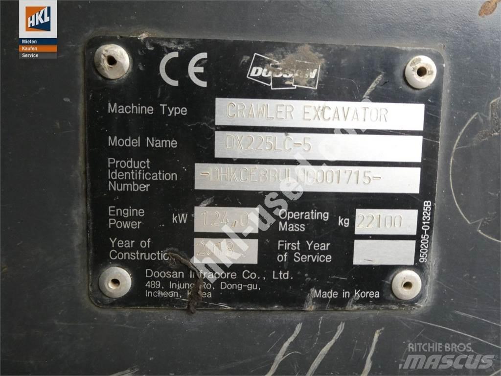 Doosan DX 225 LC-5 履带挖掘机