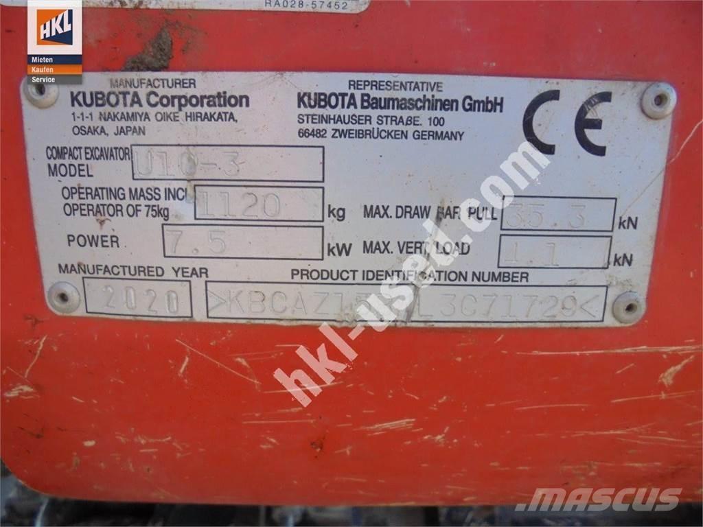 Kubota U 10-3 小型挖掘机