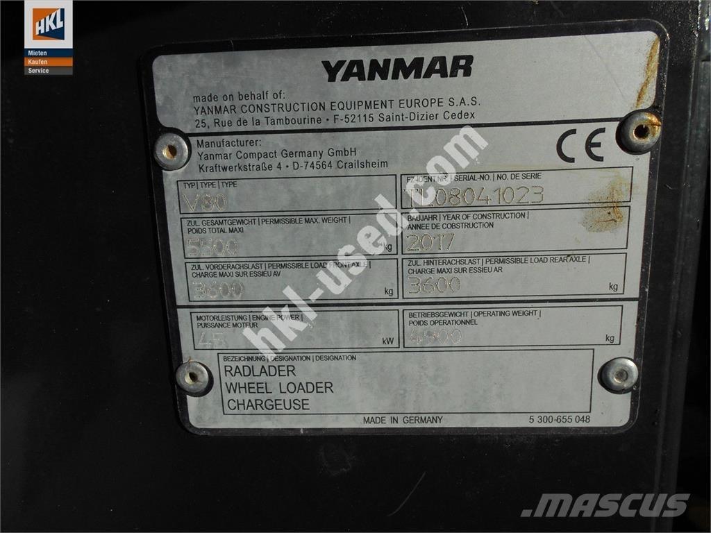Yanmar V 80 轮式装载机