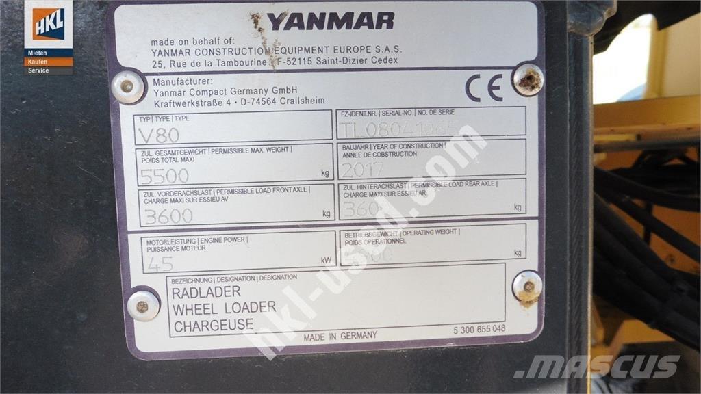 Yanmar V 80 轮式装载机