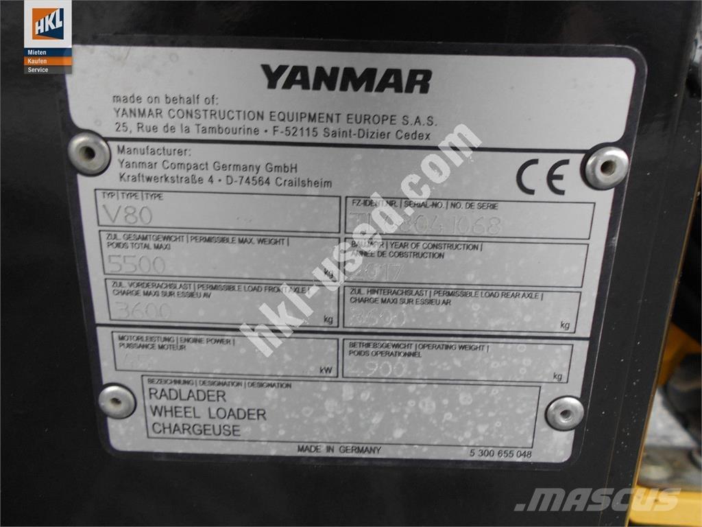 Yanmar V 80 轮式装载机
