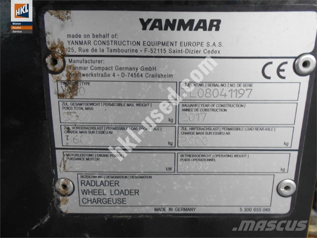 Yanmar V 80 轮式装载机