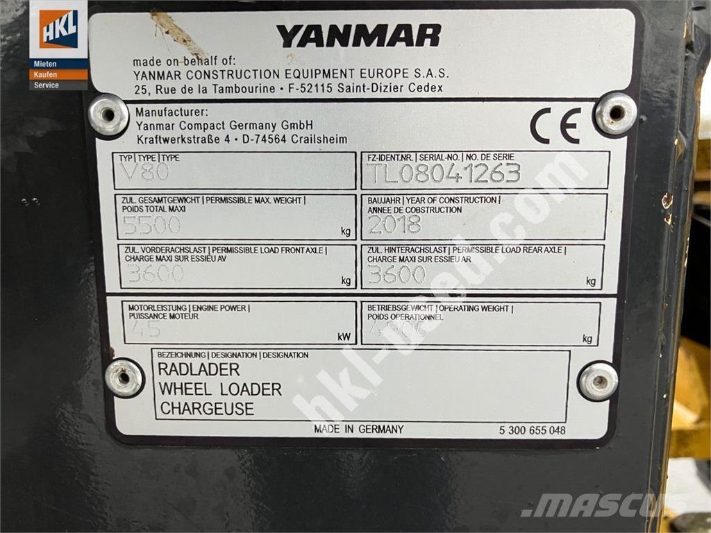 Yanmar V 80 轮式装载机