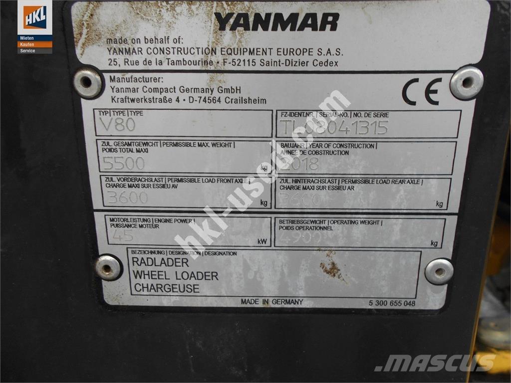 Yanmar V 80 轮式装载机