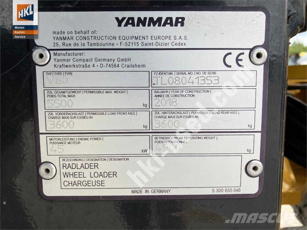 Yanmar V 80 轮式装载机