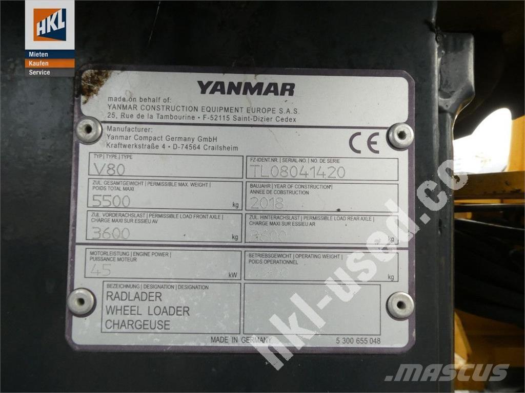 Yanmar V 80 轮式装载机