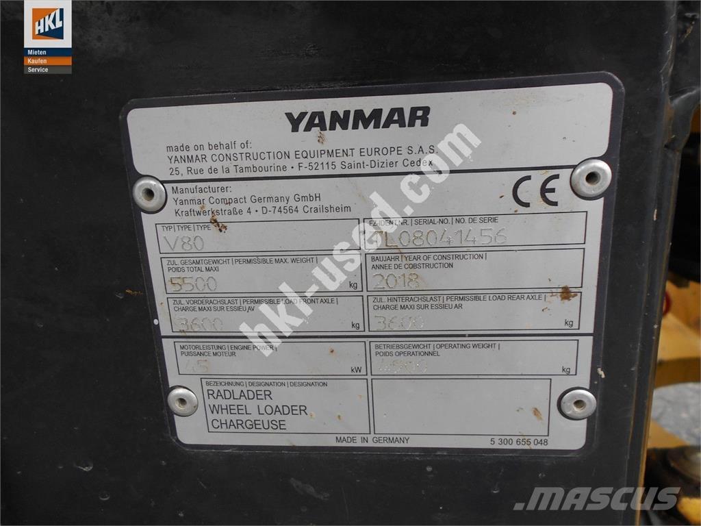 Yanmar V 80 轮式装载机