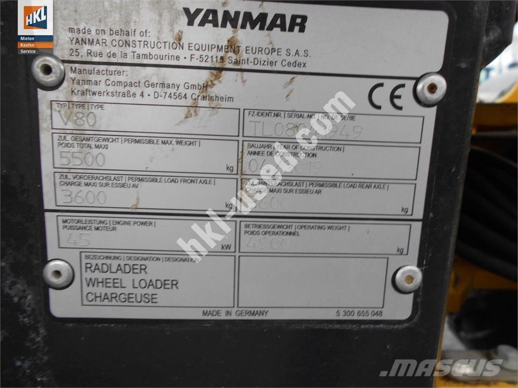 Yanmar V 80 轮式装载机