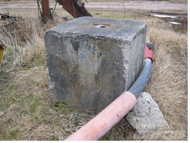  Ballastvægt 1 stk. - 2300 kg 起重机配件设备