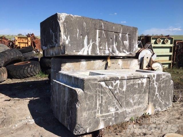  Ballastvægte 3 stk. - 3500 kg 起重机配件设备