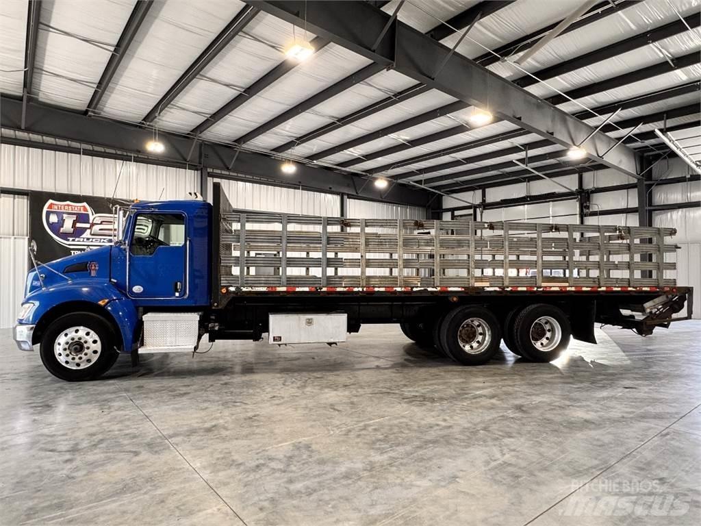 Kenworth T370 平板栏板货车