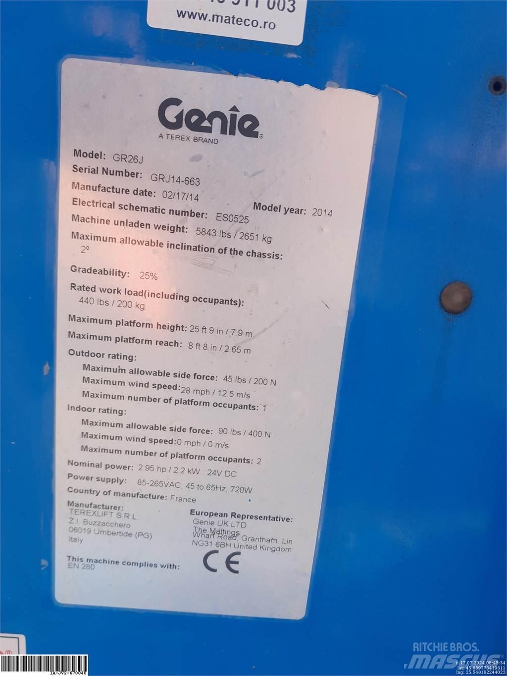 Genie GR26J 客货电梯