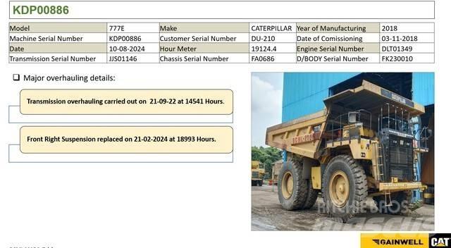 CAT 777E 铰接式自卸车