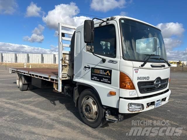 Hino 6D1J 平板栏板货车