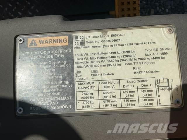 Hyster E65Z-40 电动叉车