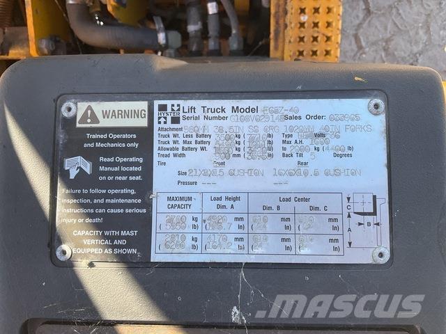 Hyster E65Z-40 电动叉车