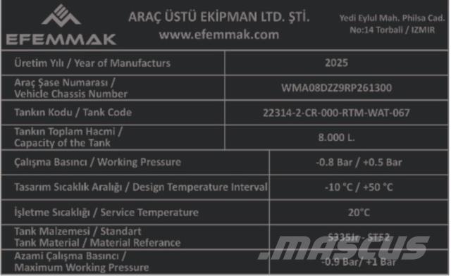 MAN TGM18.250 水罐车