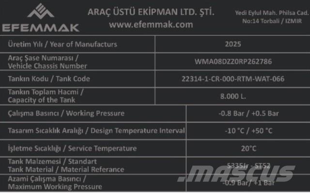 MAN TGM18.250 水罐车