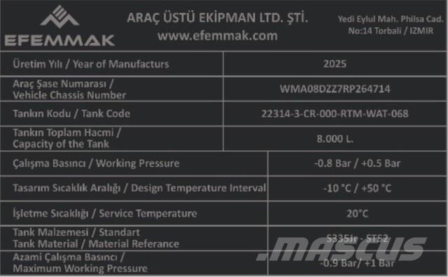 MAN TGM18.250 水罐车