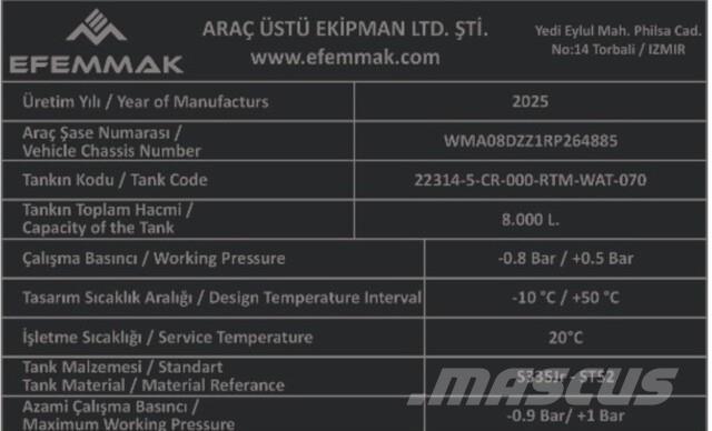 MAN TGM18.250 水罐车