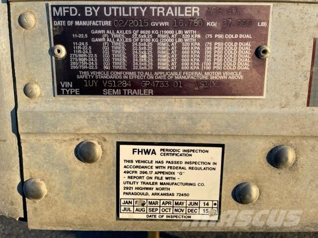 Utility VS1DC 厢式拖车