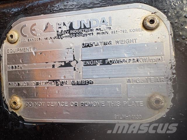 Hyundai R140-9A 履带挖掘机