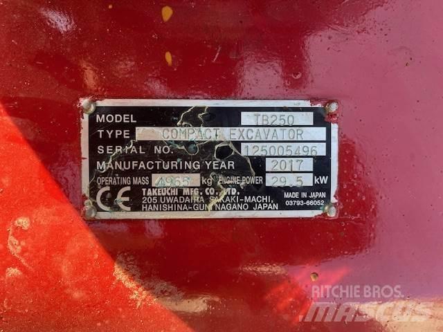 Takeuchi TB250 中型挖掘机
