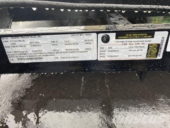 Hooper 7x18 箱式拖车