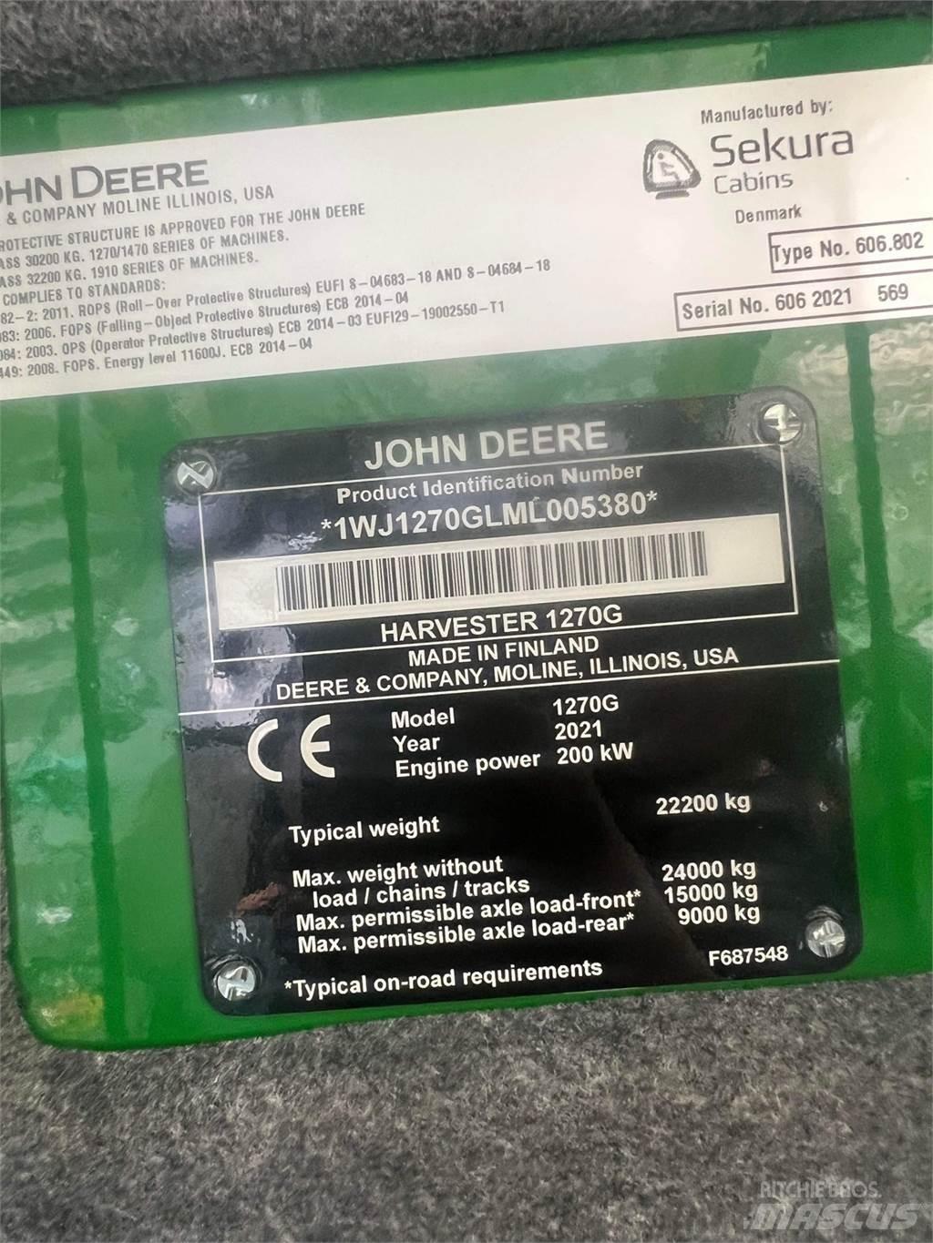 John Deere 1270G 收割机